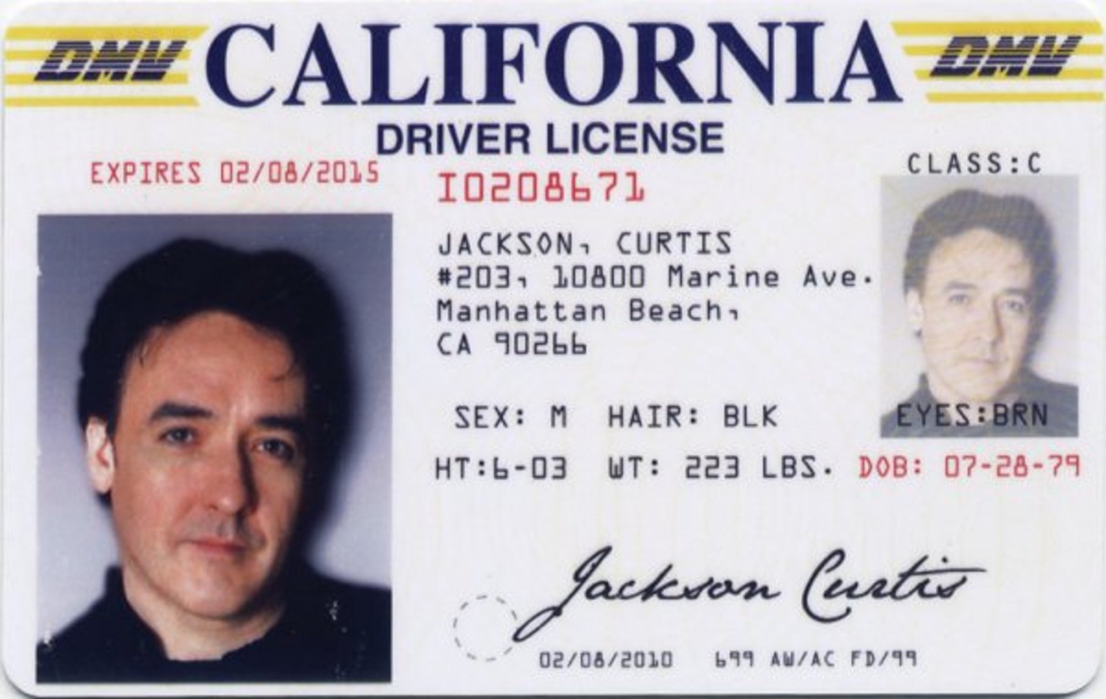 california driver license number generator